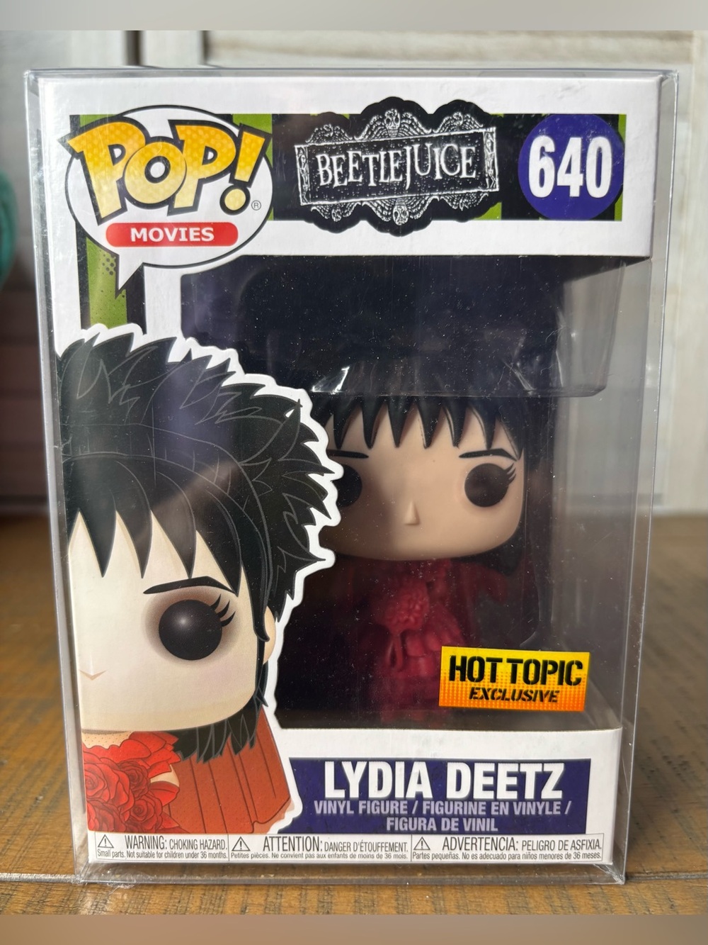 Funko Pop Movies Beetlejuice Lydia Deetz #640 Hot Topic Exclusive w/ Protector
